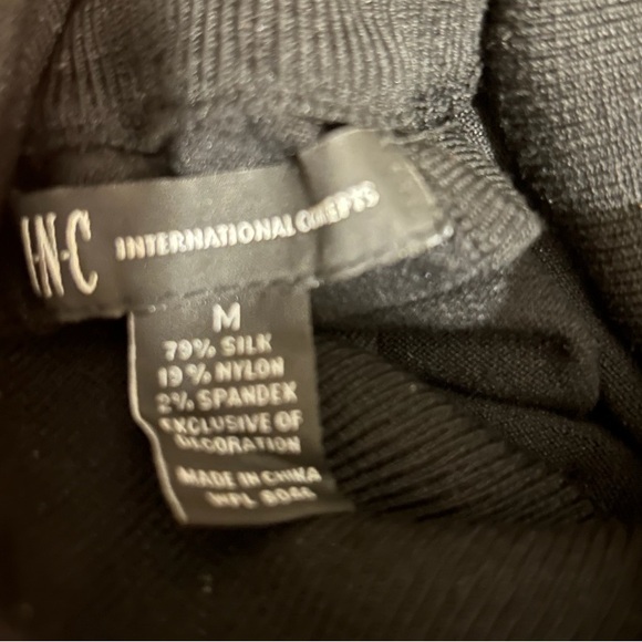 Women's INC cocktail sweater High neck with sequin appliqué. Medium - Picture 6 of 6